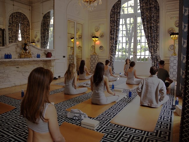 Yoga session